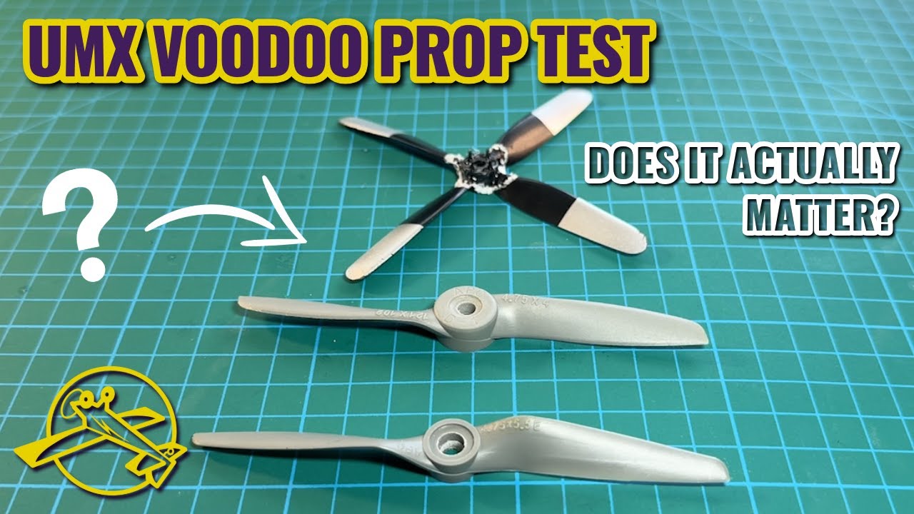 UMX Voodoo Propeller Test – 2 vs 4 Blade Performance on 3S & 4S!