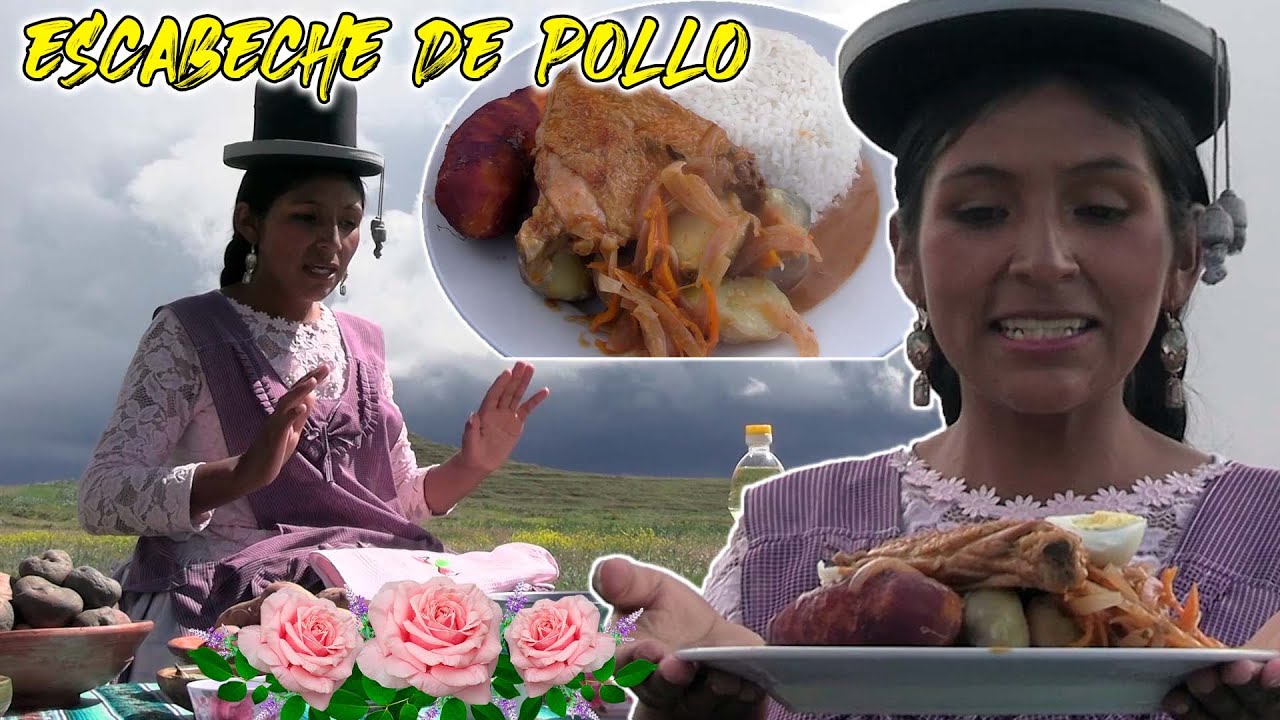 Escabeche de Pollo Receta Fácil a leña