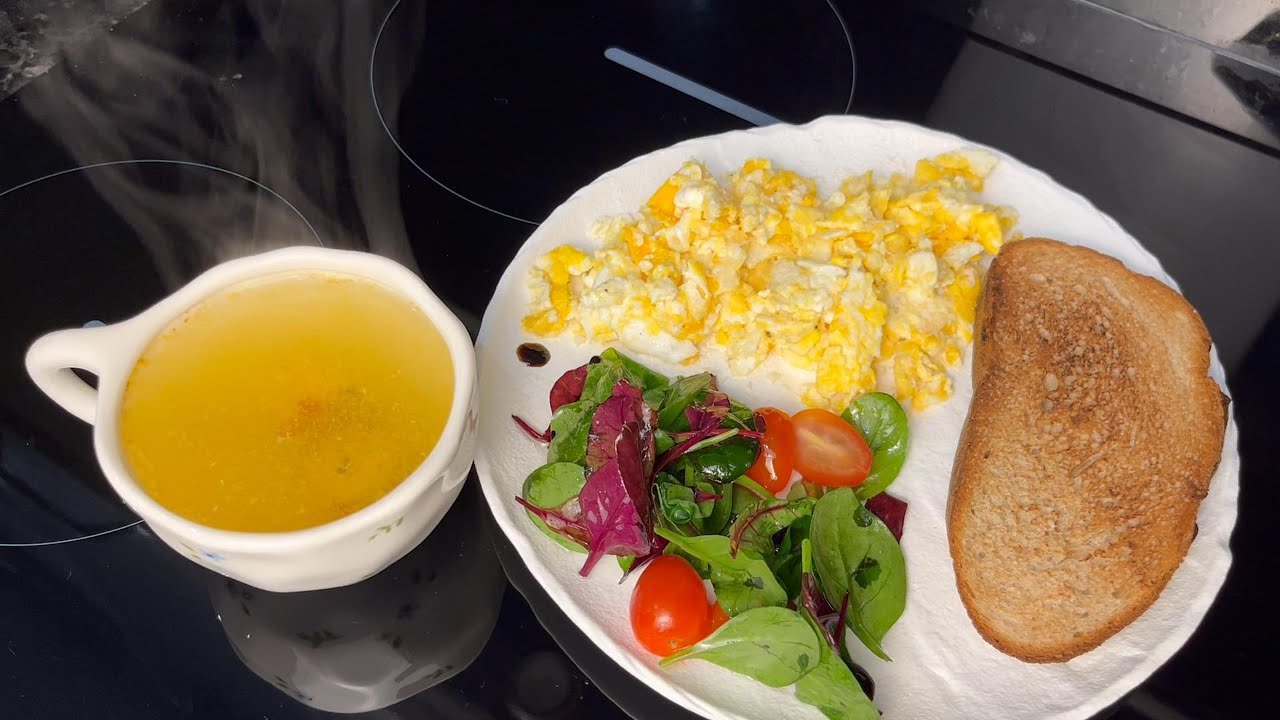 СНІДАНОК ДЛЯ ВАГІТНОЇ ДРУЖИНИ ❤️ ЗАТИШНИЙ РАНОК, СКРАМБЛ, САЛАТ, ЧАЙ 🍳 BREAKFAST FOR A PREGNANT WIFE