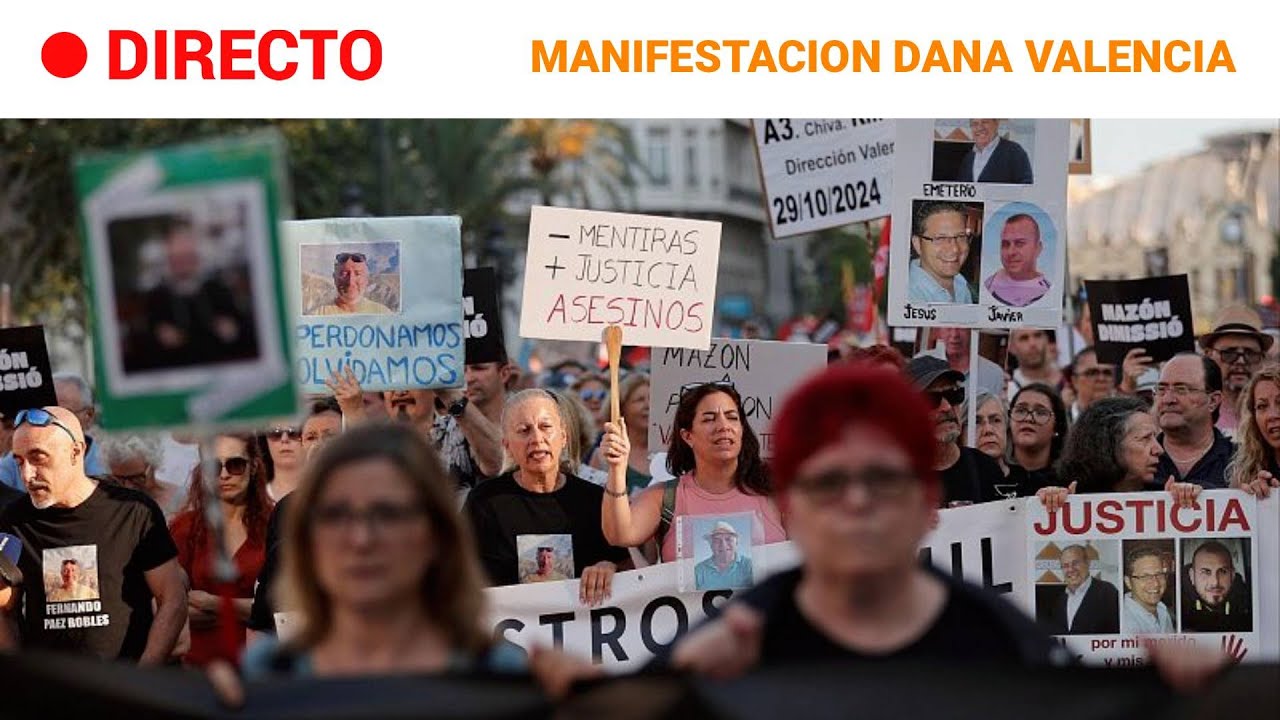 DANA : MANIFESTACI&Oacute;N CONTRA LA GESTI&Oacute;N de CARLOS MAZ&Oacute;N | RTVE Noticias