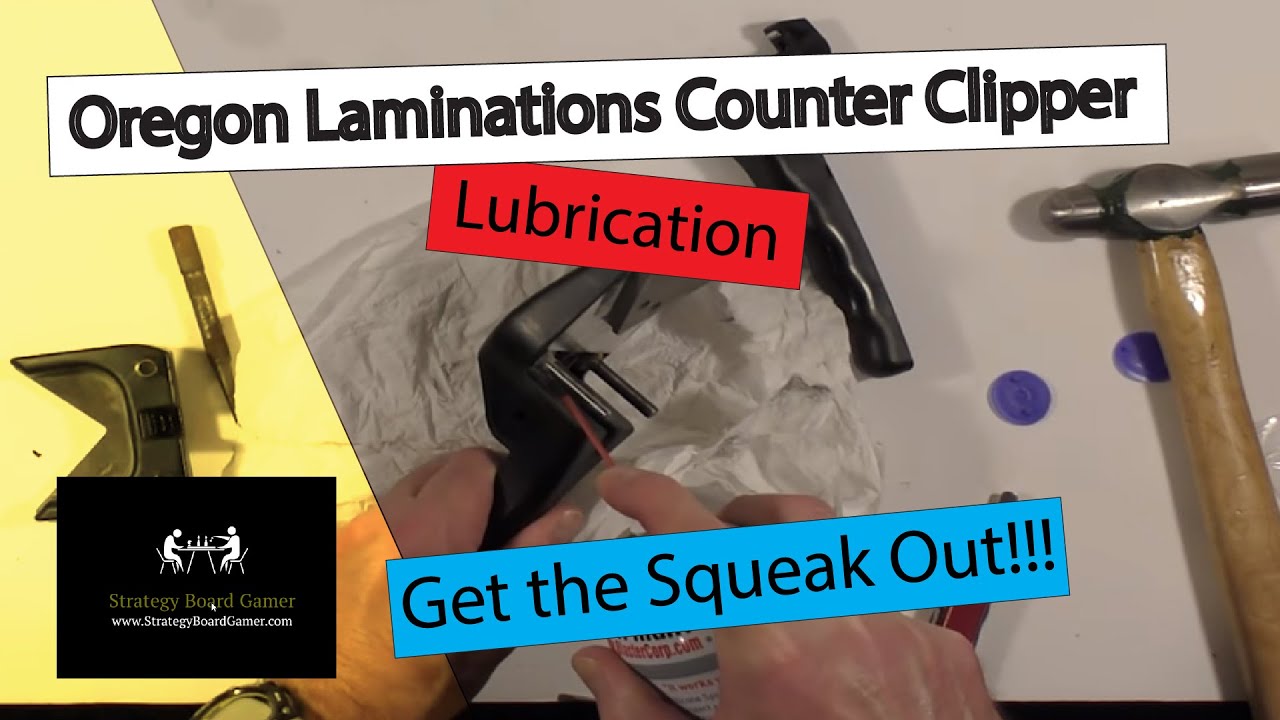 Oregon Laminations Lubrication - Oiling a Oregon Lamination Counter Clipper to stop the squeaks