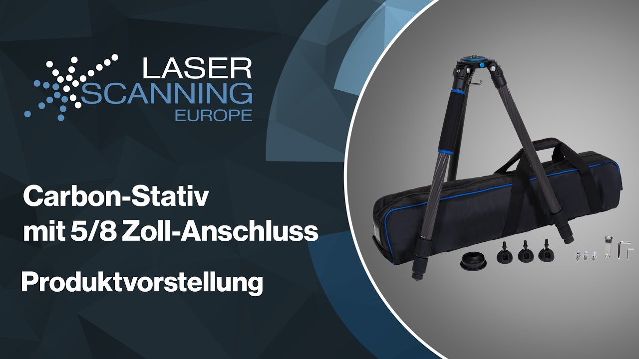 Laserscanner Carbonstativ - 5/8-Zoll-Anschluss