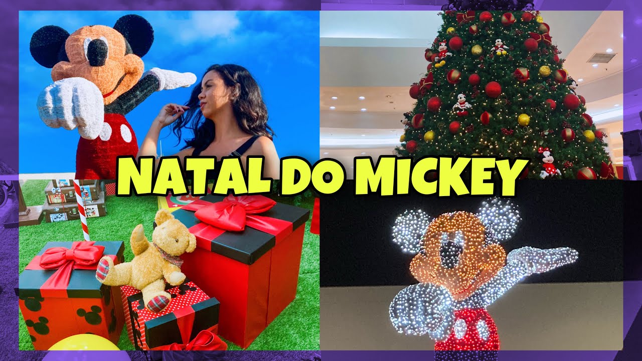 FOMOS NO LITORAL PLAZA SHOPPING VER A DECORAÇÃO DE NATAL 2021 DO MICKEY | Canal da Cá