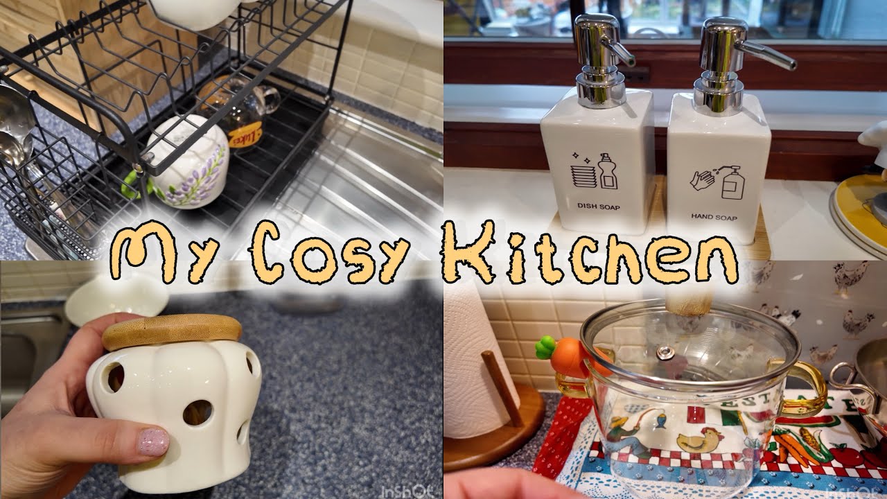LA MIA COSY KITCHEN🏡🍯Rendere la cucina accogliente non è mai stato così facile! Temu haul 🛒🍃🕯️