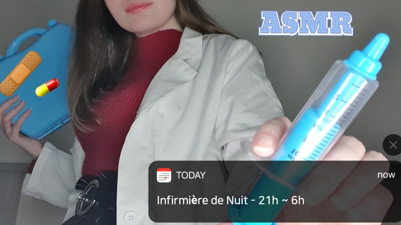 #ASMR FR 🛏 Roleplay Infirmière de nuit à l'hôpital (Ton opération s'est bien passée? 🤕)