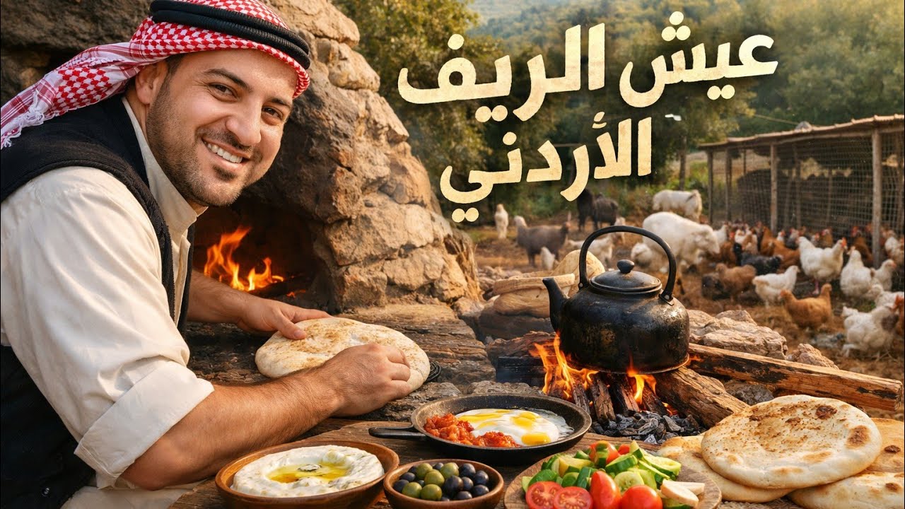 فطور البيت الريفي الأردني | اكله وفتله 🔥🇯🇴