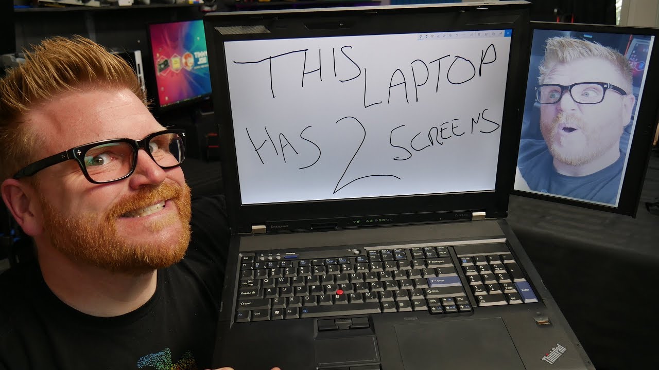 A $5000 laptop from 2009 WITH 2 SCREENS?!?!?