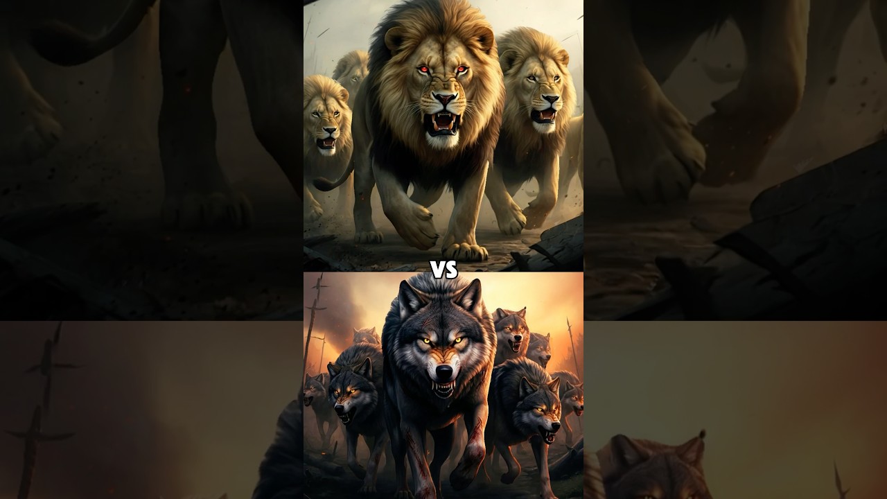 Army of lions vs Army of Wolfs ( Apes, Crocodiles, Rhinos, Eagles)