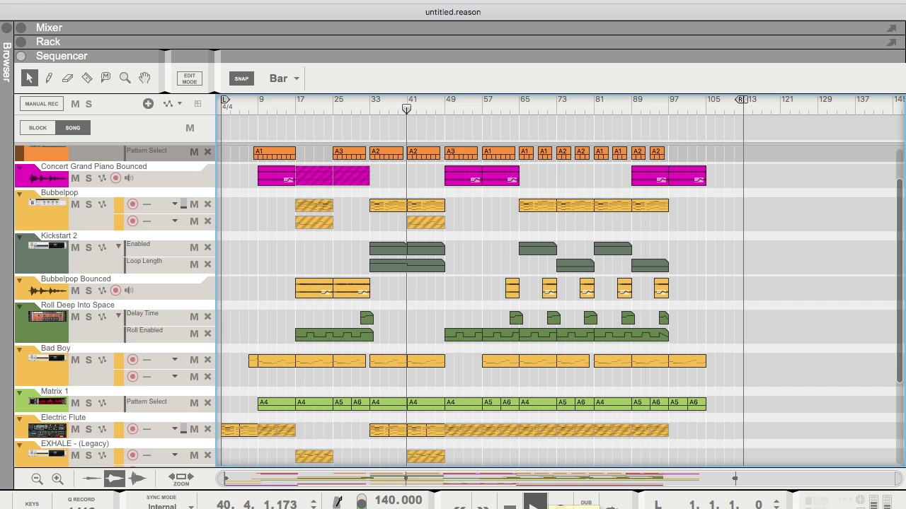 reason9.5 beatmaking (future bass)