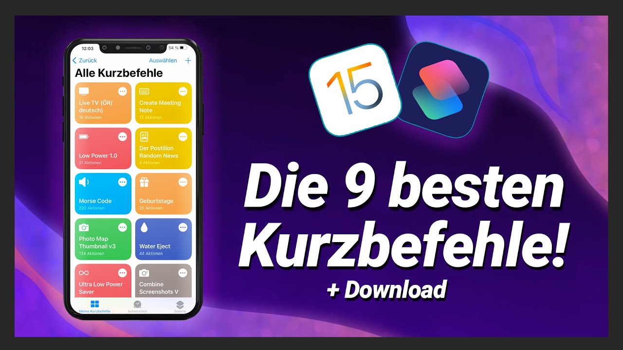 Die 9 besten Kurzbefehle / Shortcuts f&uuml;r dein iPhone! (+Download) iOS16