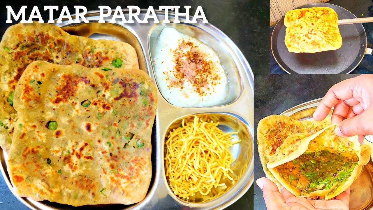 हरे मटर के पराठे बनाने की आसान विधि|Matar Paratha Recipe|Green Peas Recipe|How To Make Matar Paratha
