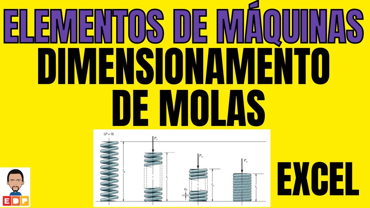 ELEMENTOS DE MÁQUINAS COMO DIMENSIONAR UMA MOLA HELICOIDAL DE COMPRESSÃO UTILIZANDO O EXCEL