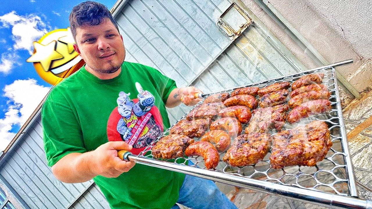 FIZ UM MEGA CHURRASCO PROS MEUS AMIGOS !!!! 😍