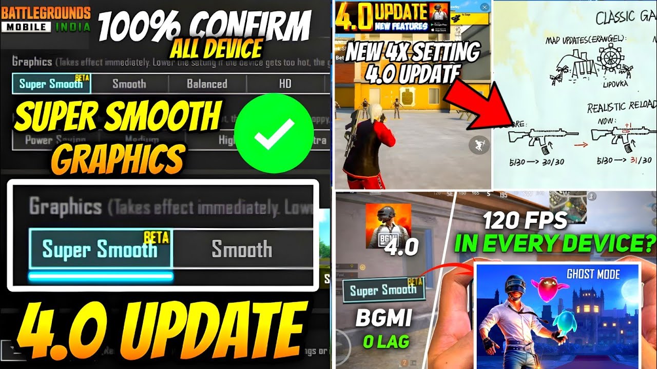 BGMI 120 FPS SUPER SMOOTH FOR ALL DEVICE | BGMI 4.0 UPDATE | HOW TO DOWNLOAD 4.0 UPDATE BGMI 