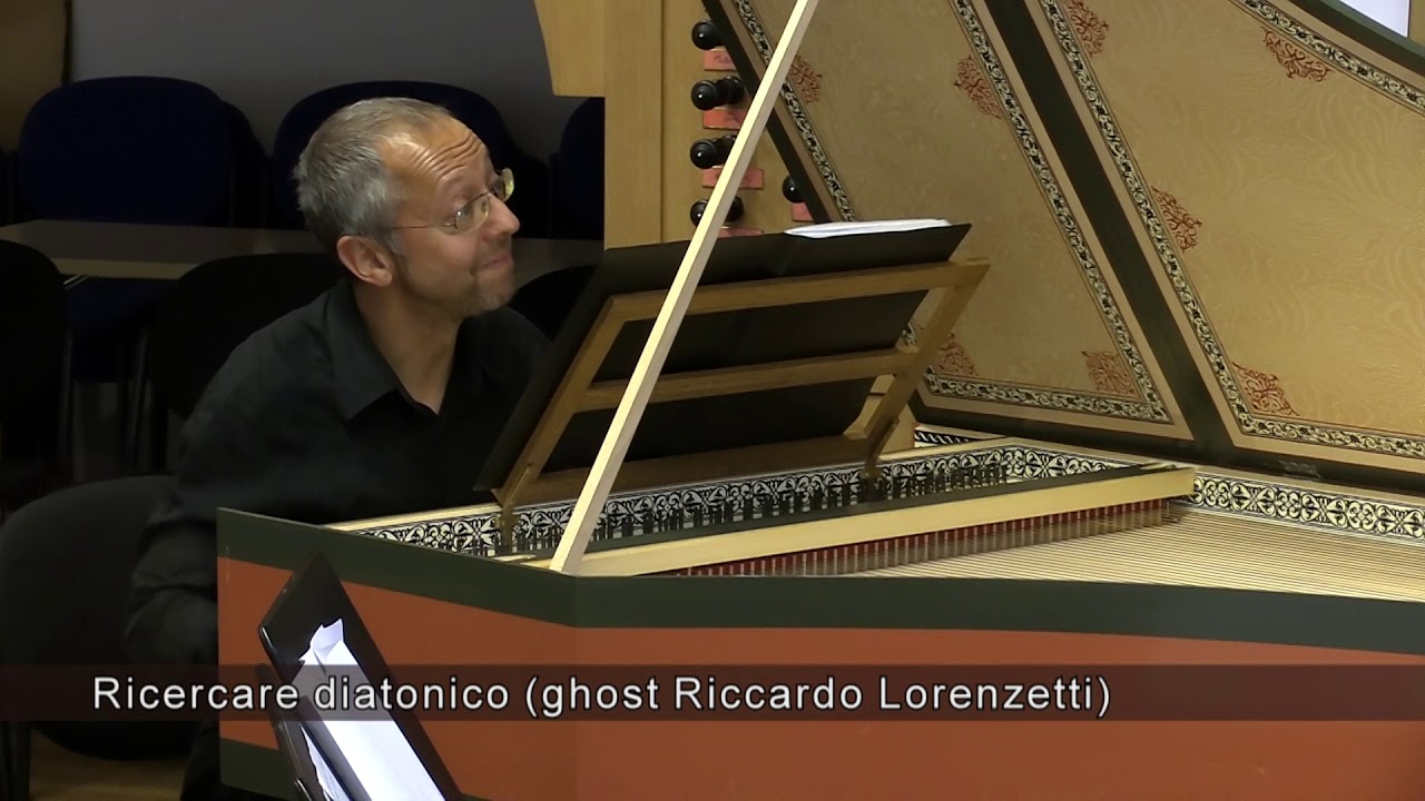 Giovanni Albini - Ricercari Diatonici Op. 60, for people, composing system and harpsichordist