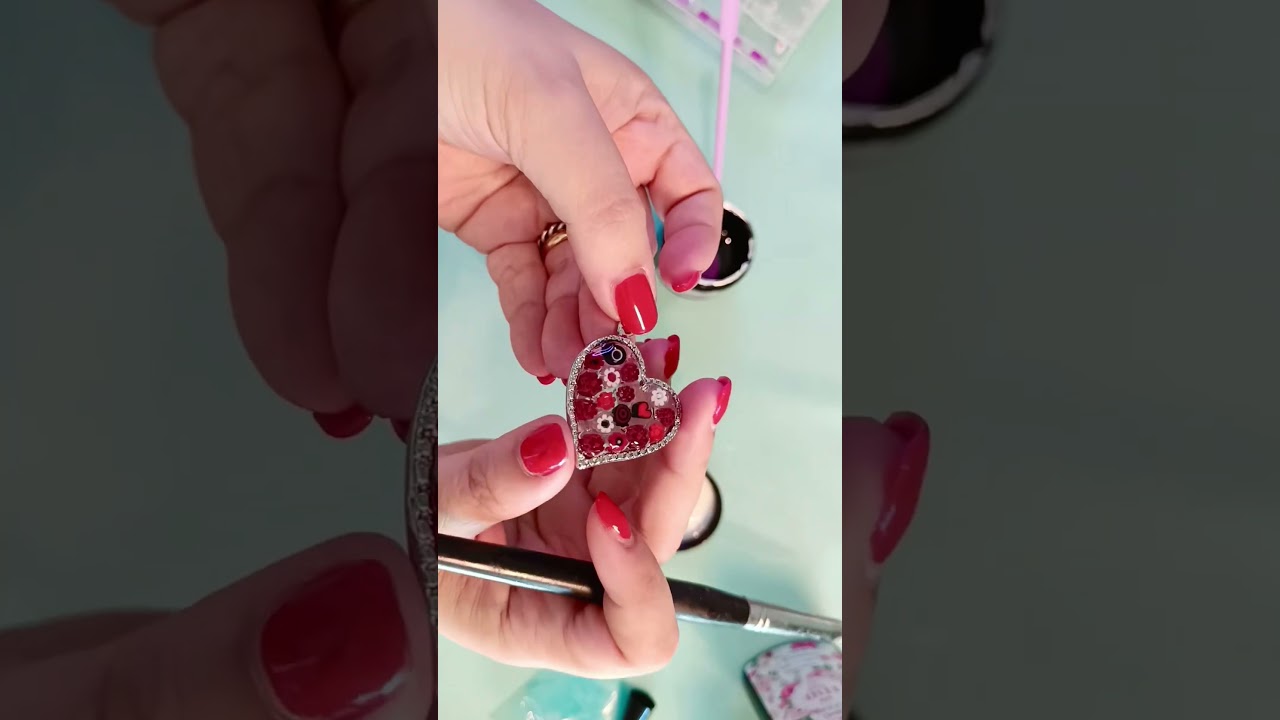 Come fare ciondoli con Murrine in Vetro e Resina UV + UV dip & Open Bezel in acciaio