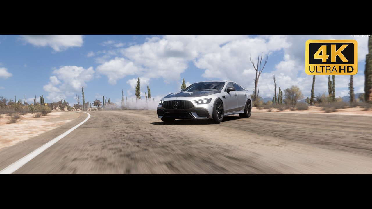 Forza Horizon 5 Drifting In a Mercedes GT 63s Wheel cam