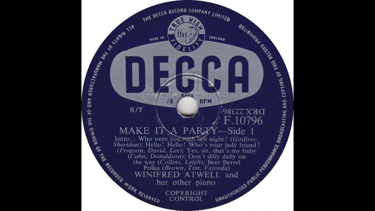 UK New Entry 1956 (157) Winifred Atwell - Make It A Party [Sides 1 & 2]