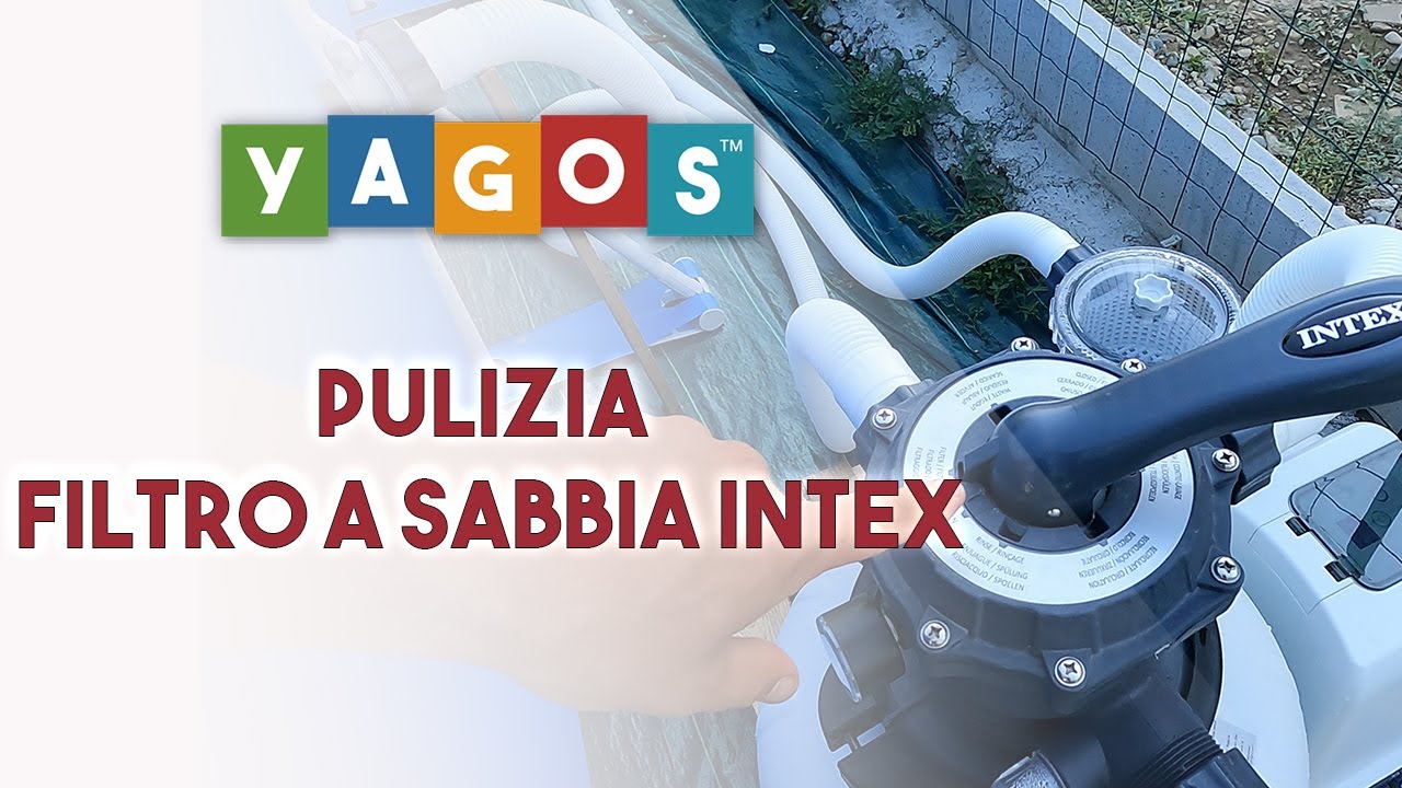 Manutenzione pulizia filtro pompa a sabbia Intex