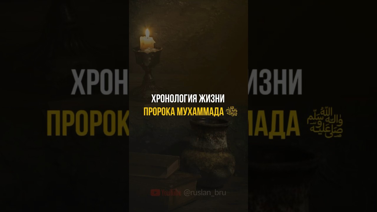 Краткая хронология жизни пророка Мухаммада &lrm;ﷺ