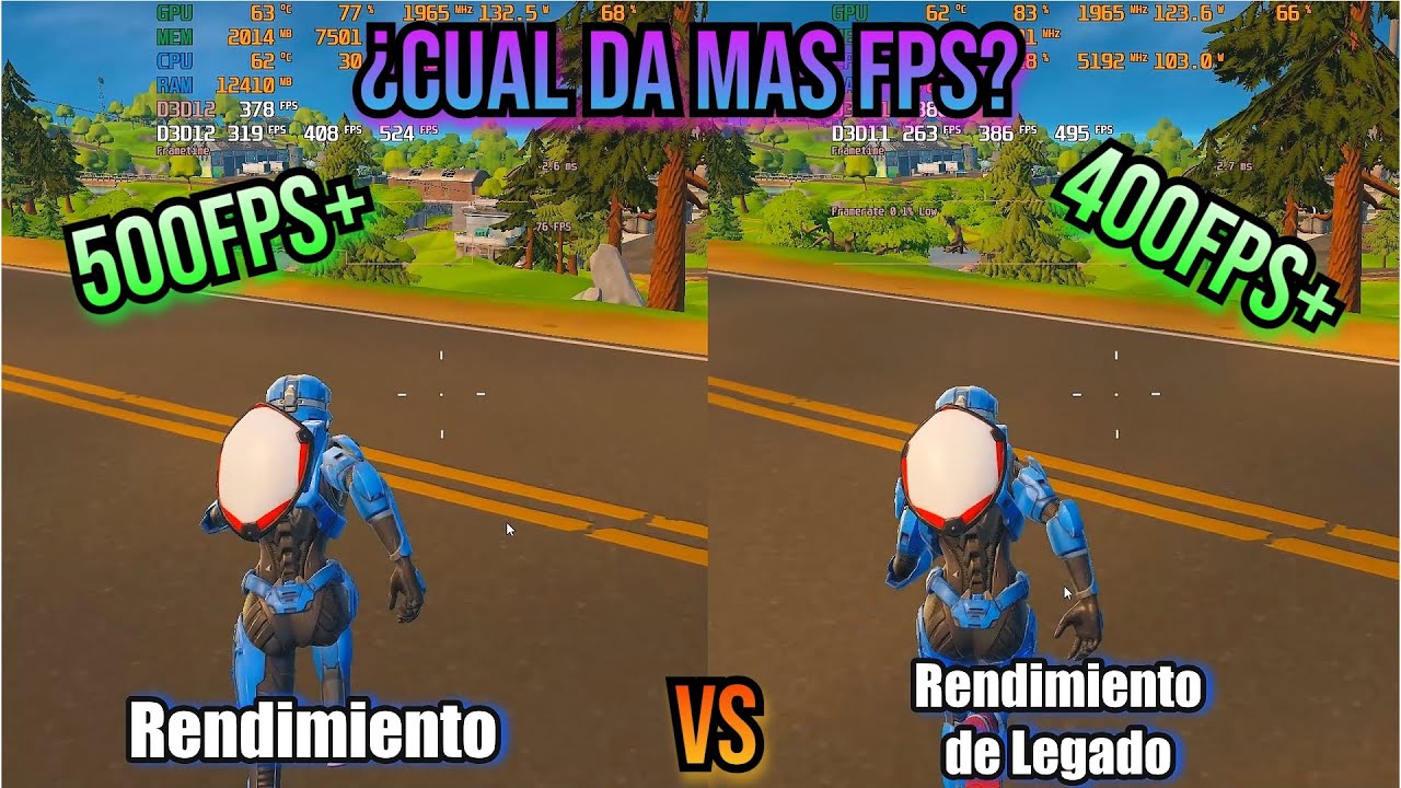 Fortnite : Modo Rendimiento VS Rendimiento de Legado , ¿Cual da mas FPS?