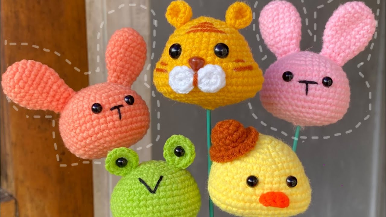 Crochet Bunny Head/ယုန်ခေါင်းထိုးနည်း