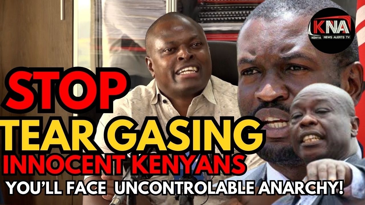 STOP SHOOTING AND TEAR GASING INNOCENT KENYANS.THEY'LL FACEYOU WITH ANARCHY THAT YOU WON'T CONTROL!