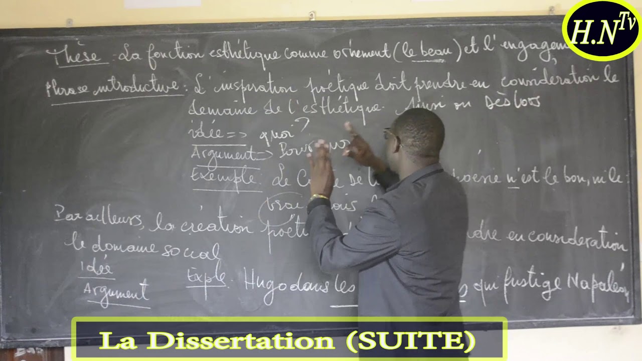 Comment faire La dissertation (SUITE)