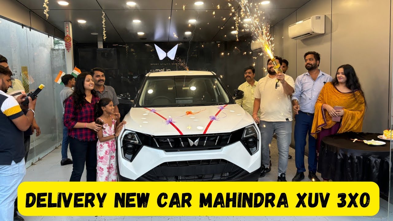 Taking Delivery New Car Mahindra XUV 3XO 2024  ||  #mahindra #xuv3x0 #delivery #bareilly