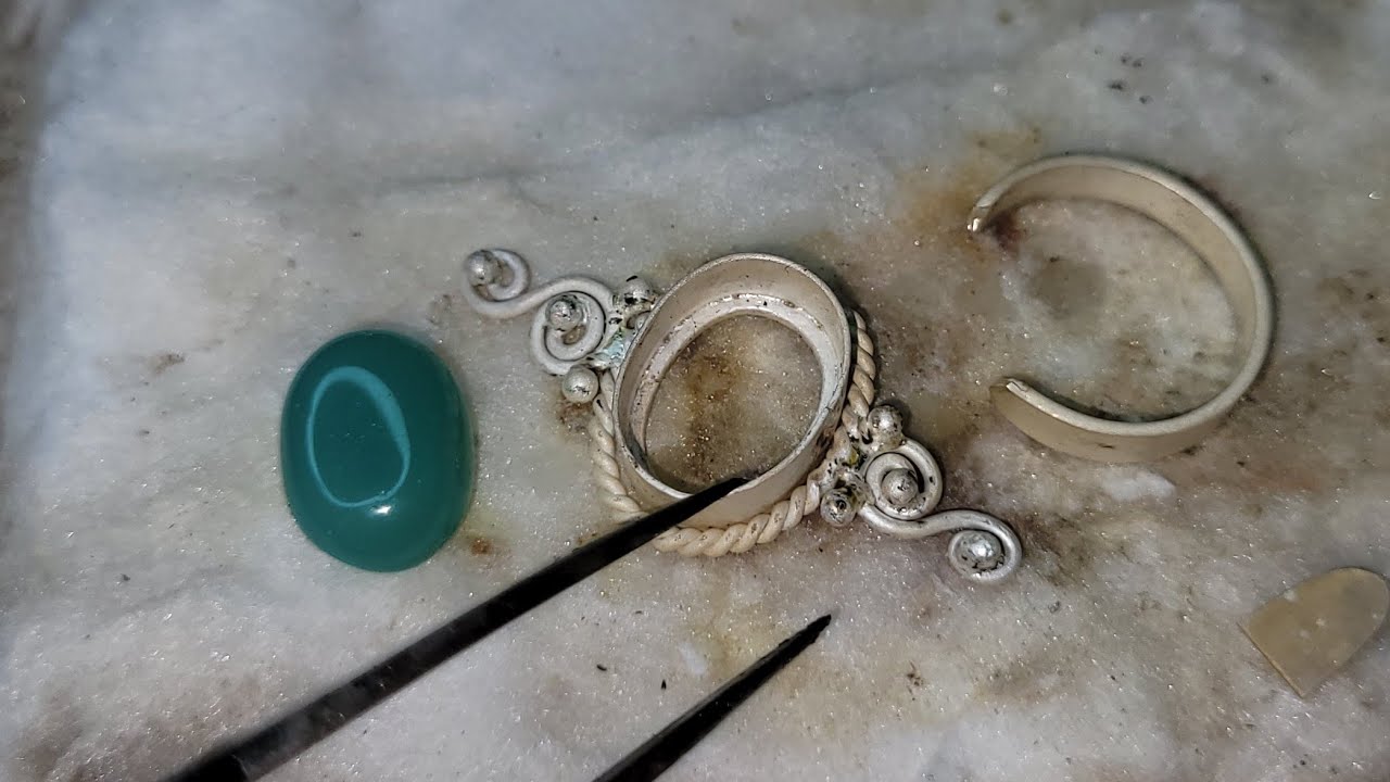 Simple silver ring making ! Twisted silver wire ring making