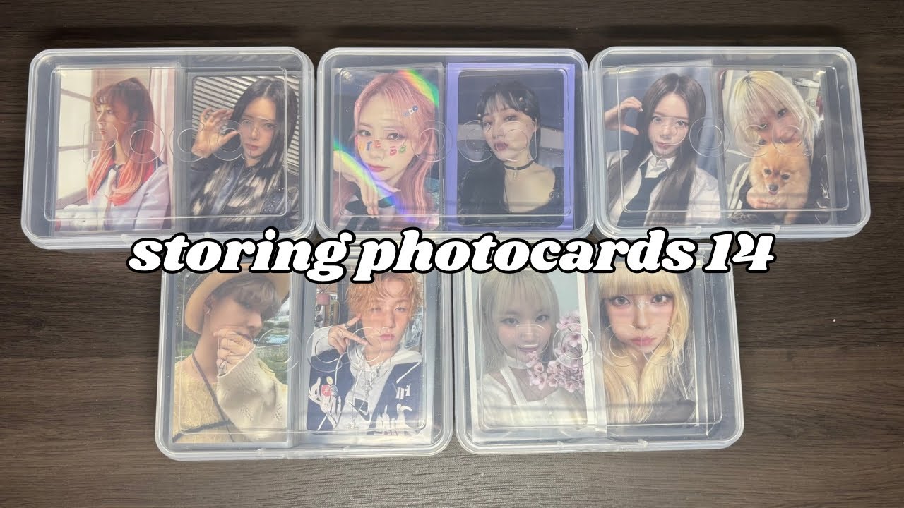 storing photocards 14: deukae, ateez, piwon, etc.