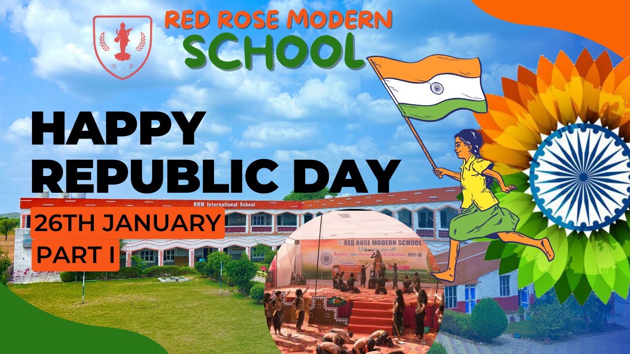 Red Rose Modern School celebrated 26th Jan– Republic Day with great cultural performances #school 