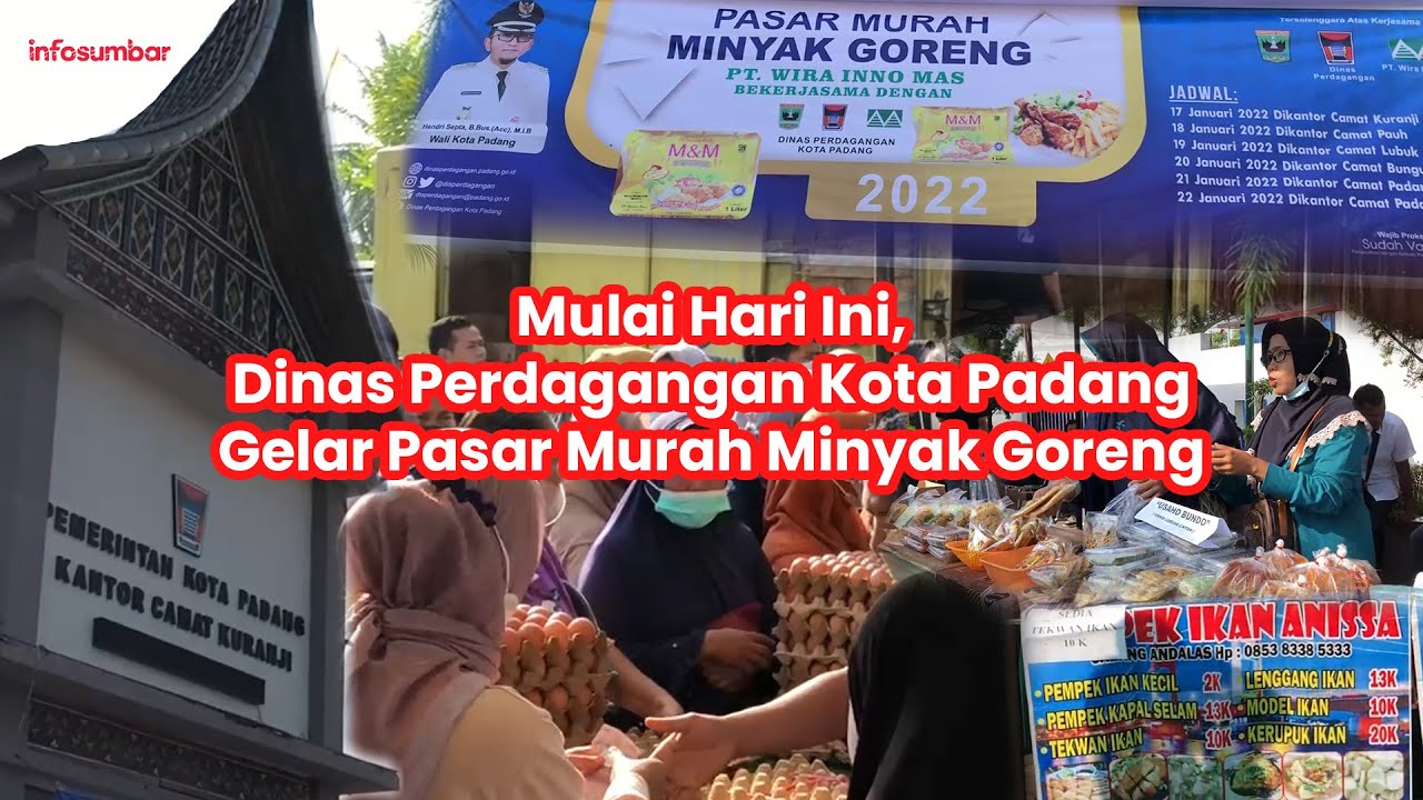 Dinas Perdagangan Gelar Pasar Murah disetiap Kecamatan Kota Padang