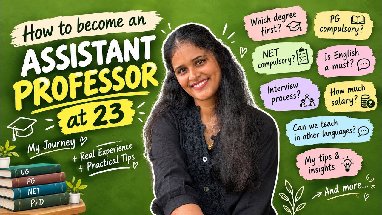 👩🏻&zwj;🏫 How to Become an Assistant Professor at 23! 🎓 | Qualification, NET, Salary & Interview❤️#viral