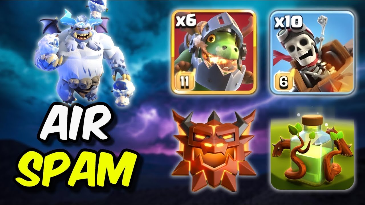 В Лиге Легенд Clash of Clans легко и весело спамить воздушными атаками.
