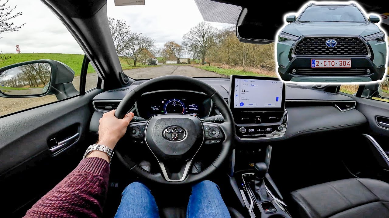 Toyota Corolla Cross 2023 | 2.0 hybrid 197 hp CVT AWD | POV test drive | 0-100 | 2022