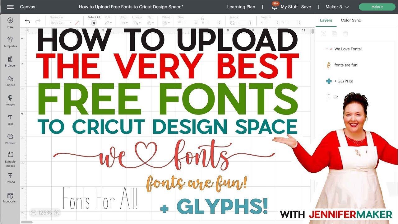 Как загрузить бесплатные шрифты в Cricut Design Space? | 2023 Windows и Mac: шаг за шагом!
