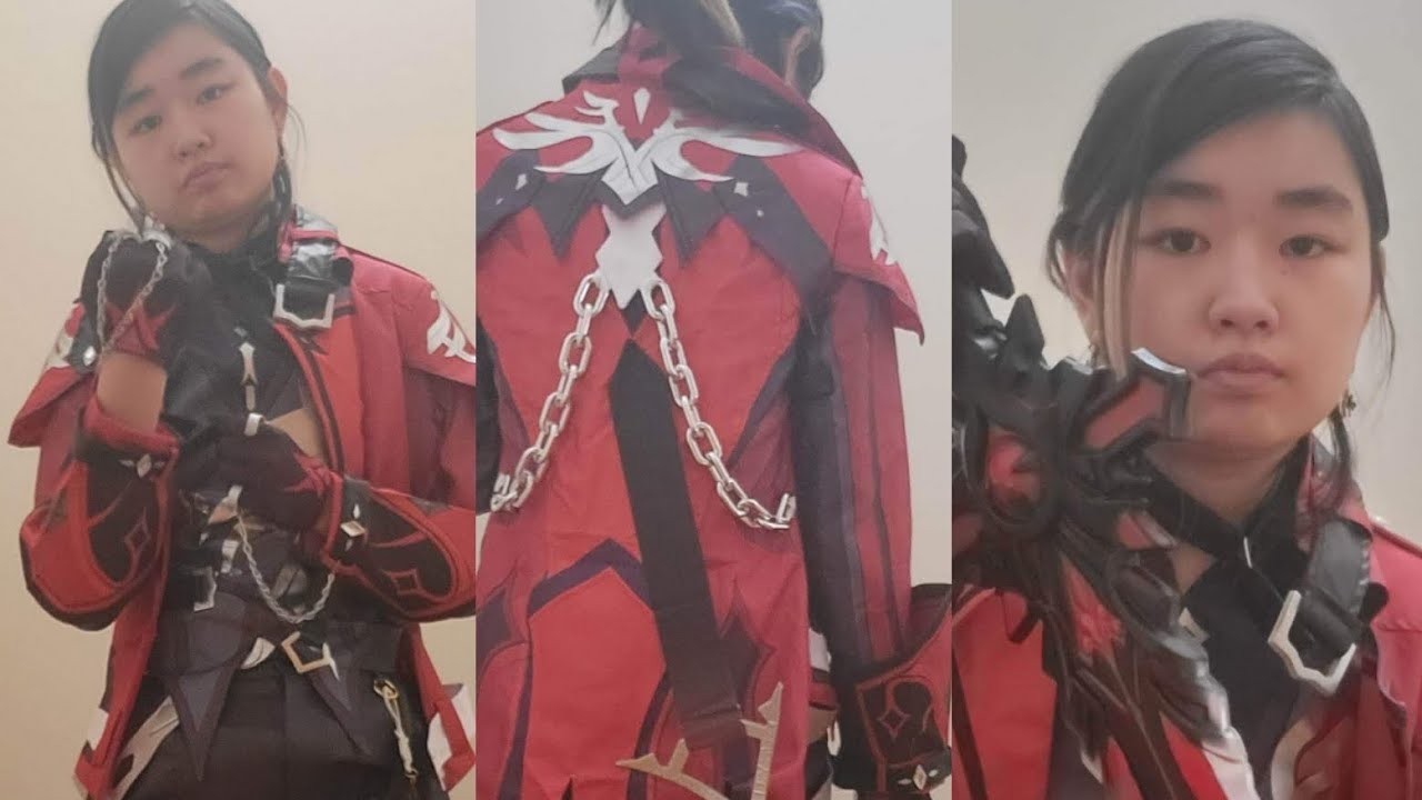 Diluc Red dead of Night Cosplay Review (aliexpress)