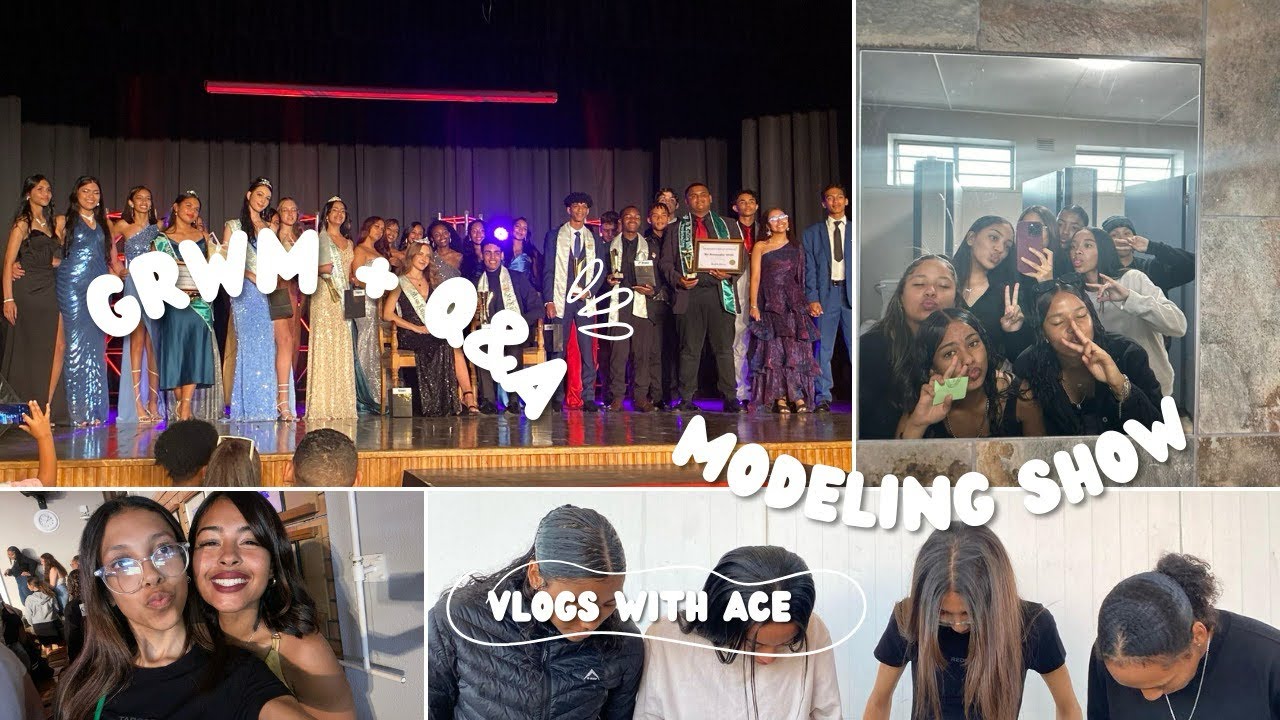 GRWM + Q&A, also come with me to a modeling show🗣️