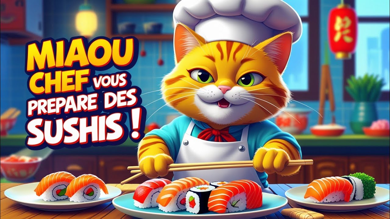 Miaou Chef vous dévoile sa recette de sushis 🍣. 