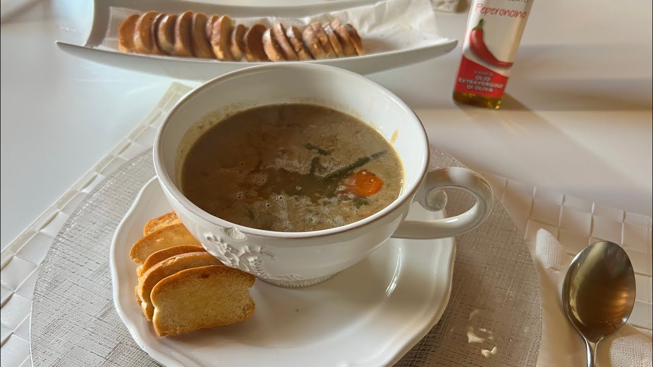 Sopa Multi Cereais com verduras/ Minestra para uma rica Dieta