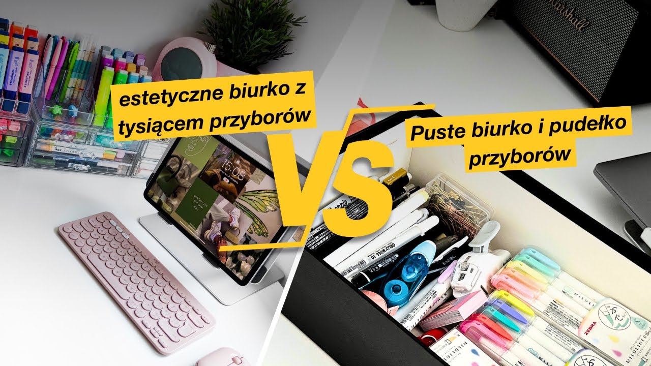 ZNISZCZYŁAM moje estetyczne biurko i POZBYŁAM SIĘ 70% moich przyborów 💀😱 Dlaczego?