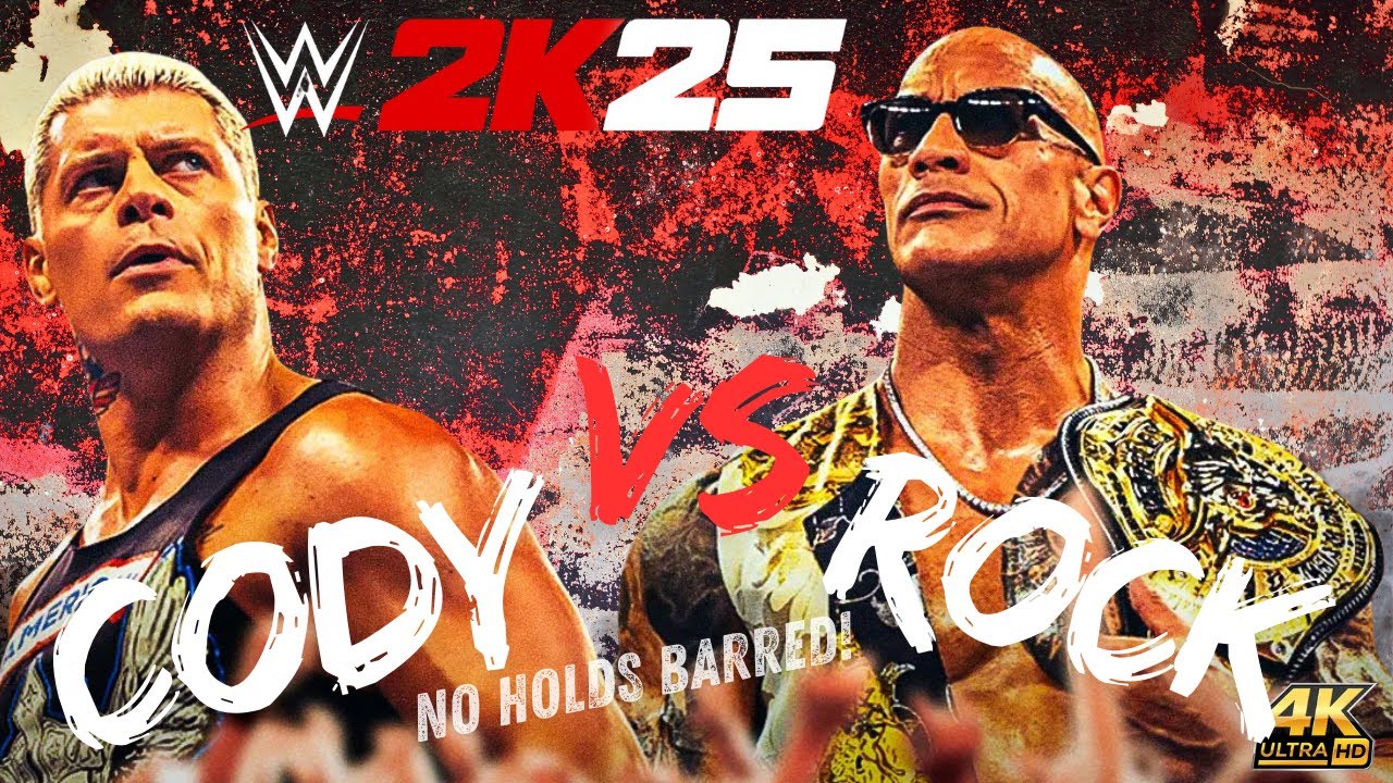 WWE The Rock VS Cody Rhodes - NO HOLDS BARRED!