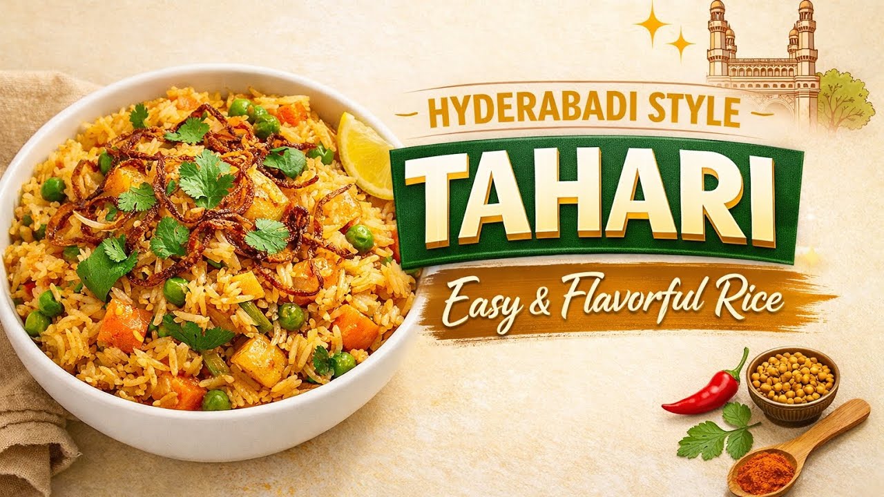 Hyderabadi Style Tahari Recipe | Easy Mutton Tahari | Authentic One Pot Rice Recipe 🍲