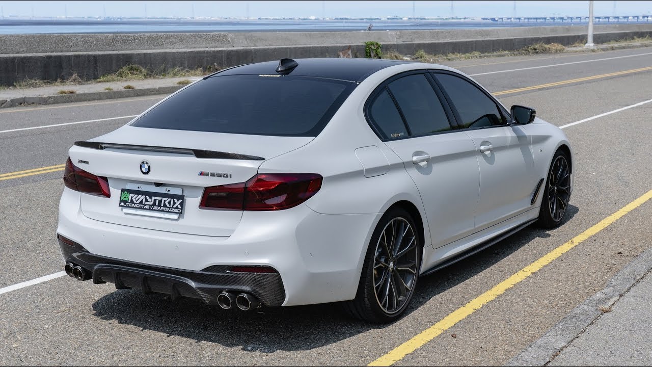 2018 BMW 5-Series M550i xDrive Sedan AWD w/ ARMYTRIX Cat-Back Exhaust - Revs & Accelerations!
