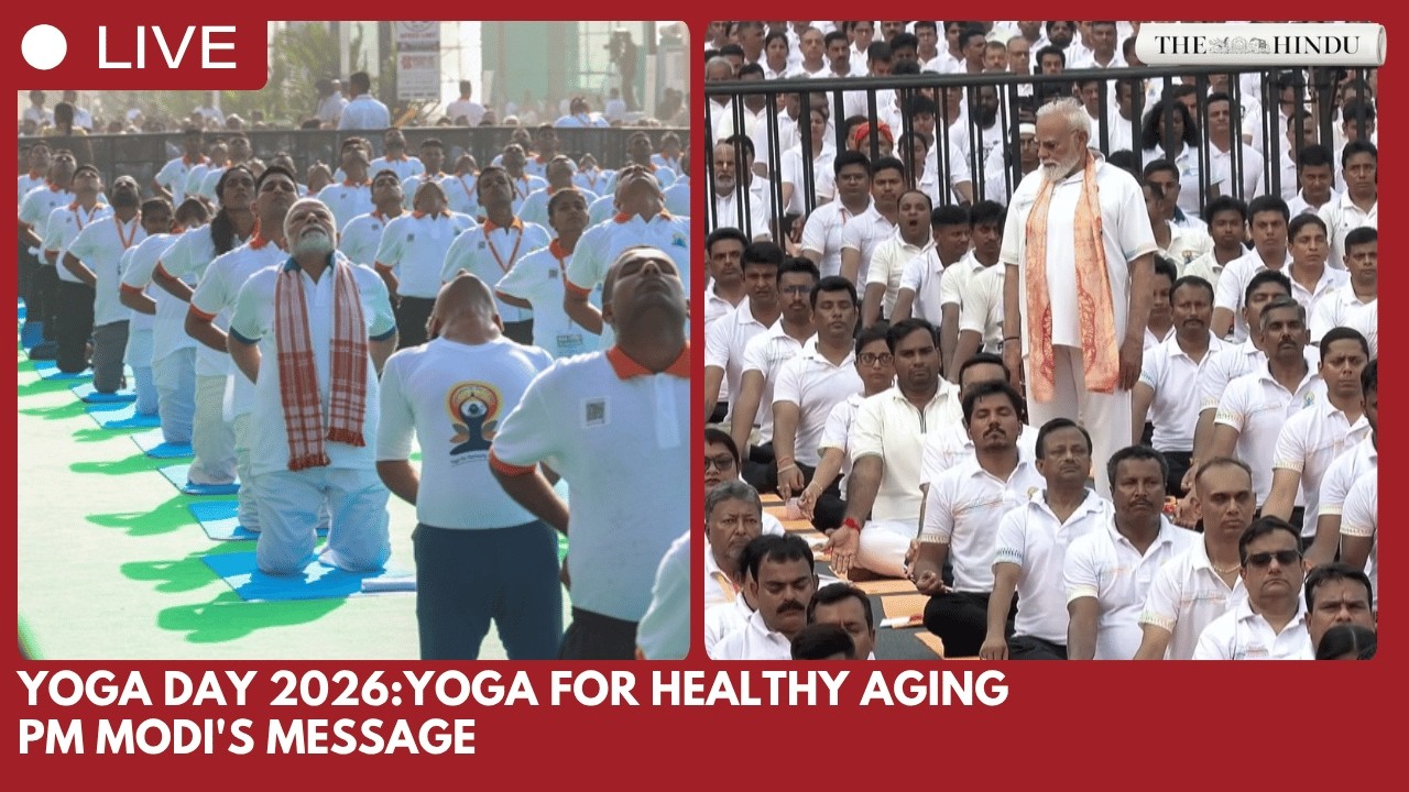 PM Modi leads Yoga Day observance in Kolkata, calls for healthier lifestyles