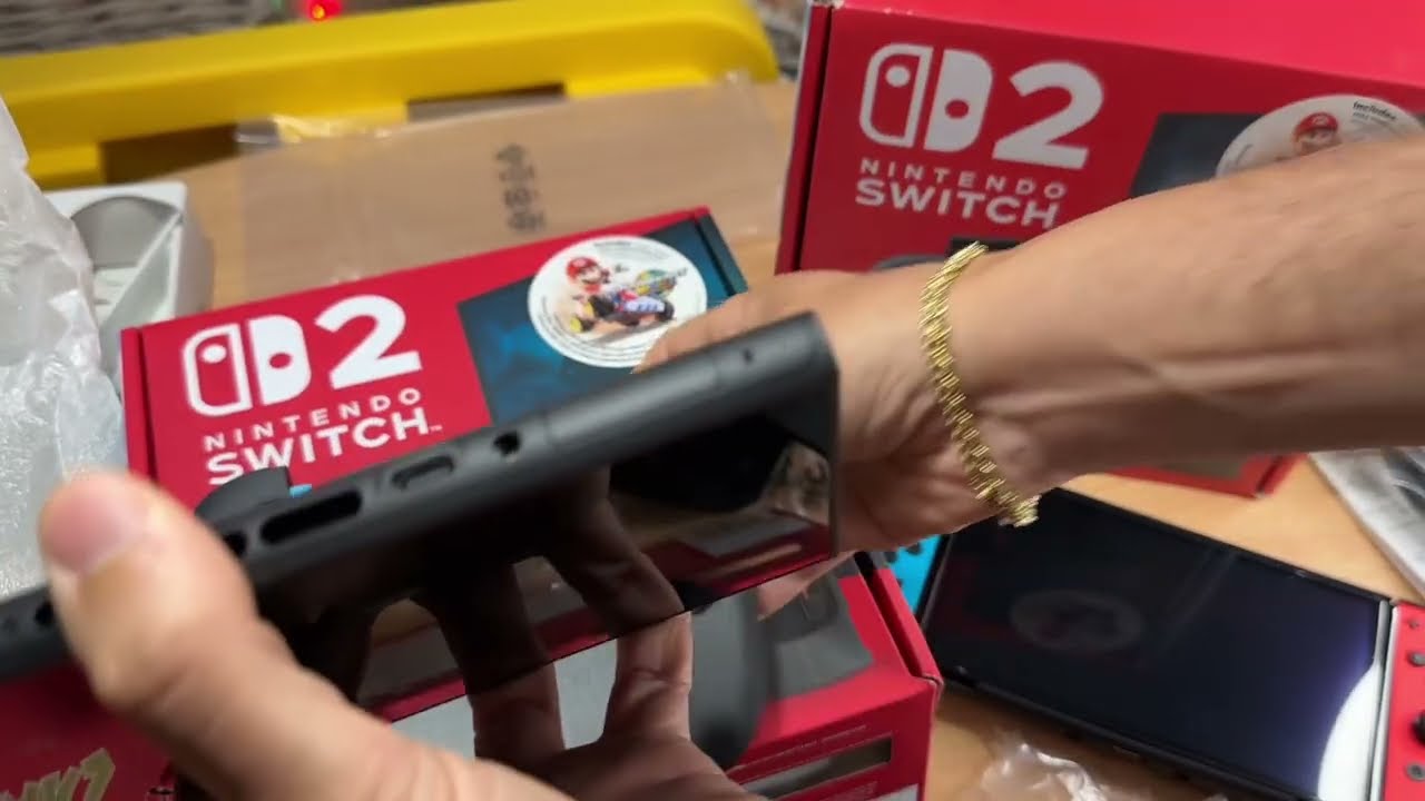Nintendo Switch 2 Mario Kart World Combo Launch Day Unboxing 6-5-25