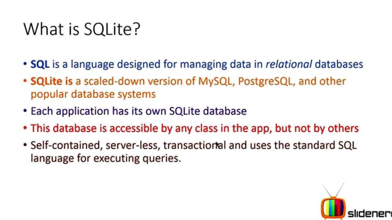 ANDROID TUTORIAL Database Sqlite
