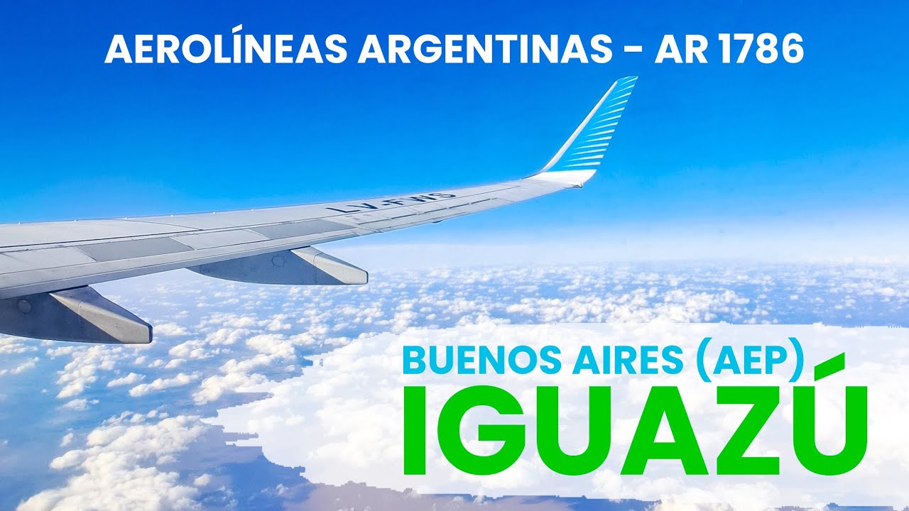Vuelo desde Buenos Aires (AEP) a IGUAZU! Aerolíneas Argentinas AR1786