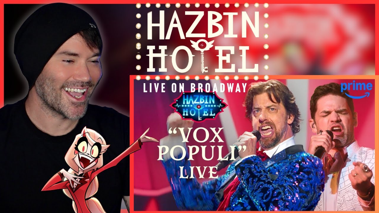 Hazbin Hotel Live On Broadway - VOX POPULI | Реакция вокалиста метал-группы